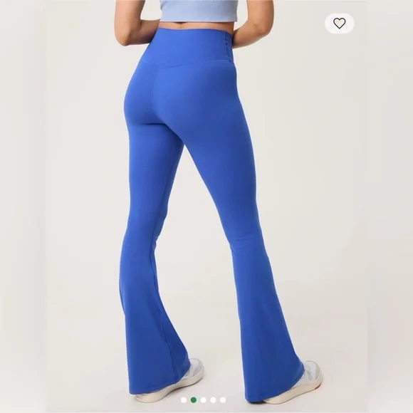 OFFLINE By Aerie Real Me High Waisted Crossover Flare Legging Blue Size Large - Picture 2 of 10